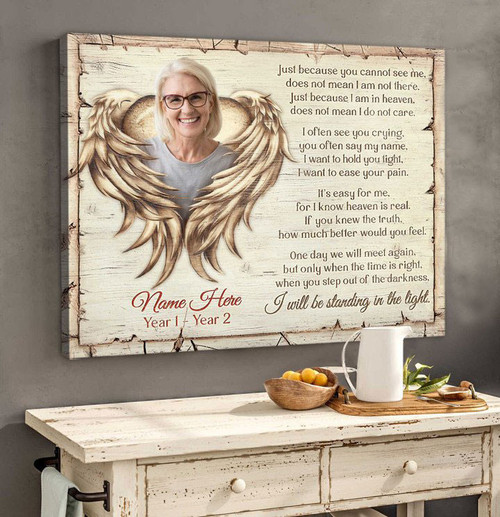 Personalized Memorial Gifts, In Remembrance Wall Art, Just Because Sign - Personalized Sympathy Gifts - Spreadstore
