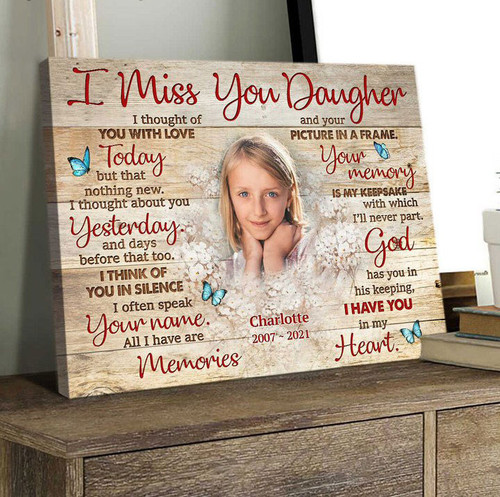 Sympathy Gift For Loss Of Daughter, Gift For Loss Of Daughter - Personalized Sympathy Gifts - Spreadstore