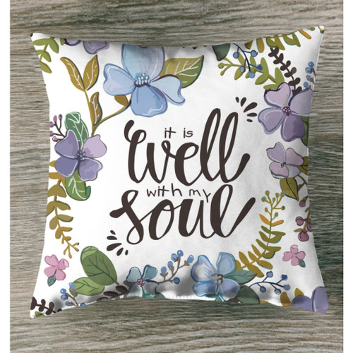 It well with my soul Christian pillow - Christian pillow, Jesus pillow, Bible Pillow - Spreadstore