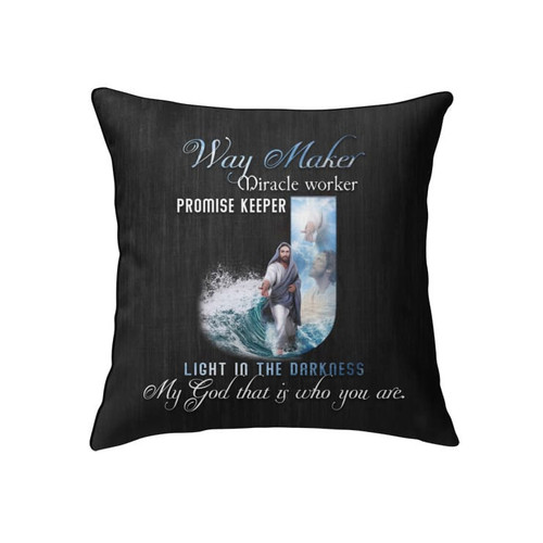 Way Maker Lyrics Christian pillow - Christian pillow, Jesus pillow, Bible Pillow - Spreadstore