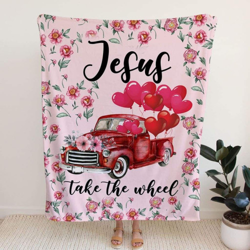 Jesus take the wheel Christian blanket - Christian Blanket, Jesus Blanket, Bible Blanket - Spreadstores