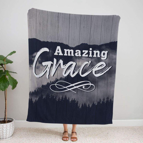 Amazing grace Christian blanket - Christian Blanket, Jesus Blanket, Bible Blanket - Spreadstores