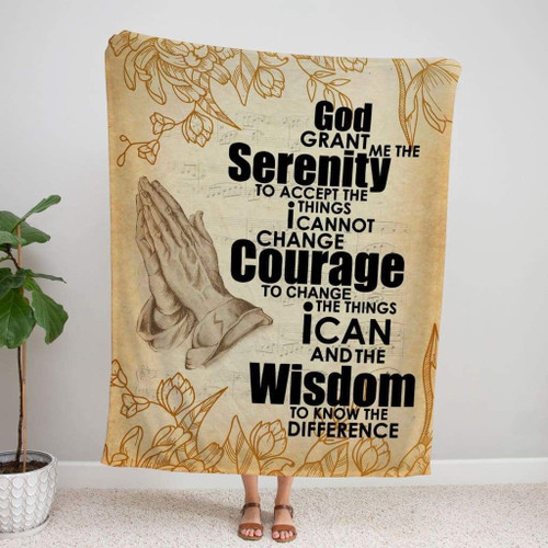 Serenity Prayer Christian blanket - Christian Blanket, Jesus Blanket, Bible Blanket - Spreadstores