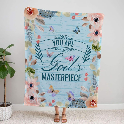 You are God's masterpiece Christian blanket - Christian Blanket, Jesus Blanket, Bible Blanket - Spreadstores