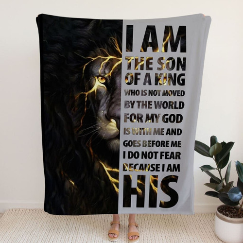 I AM the son of a King Christian blanket - Christian Blanket, Jesus Blanket, Bible Blanket - Spreadstores