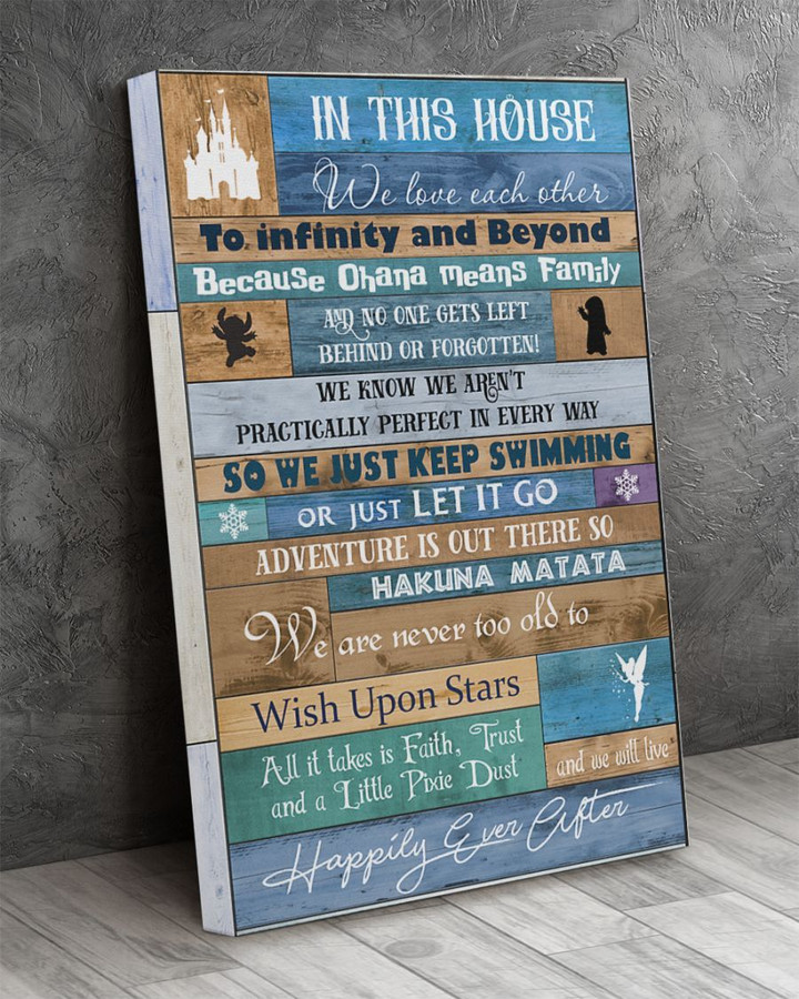 In This House Full color Gallery Wrapped Canvas Prints