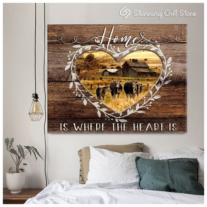 CANVAS – Black Angus Cattle – Home Is Where 0406