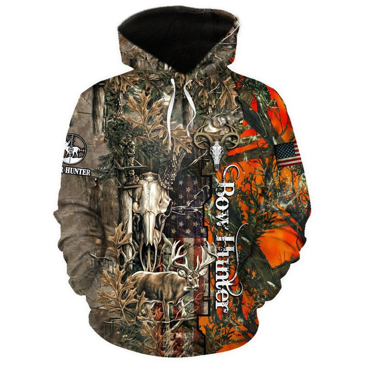 Spread Store Bow Hunter US Flag Shirt 0710, Hoodie, Plus Size