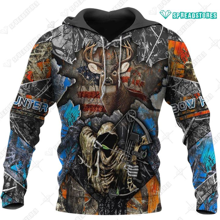 Spread stores Cool Grim Reaper Shirt Bow Hunter 1912 Hoodie Over Print Plus Size