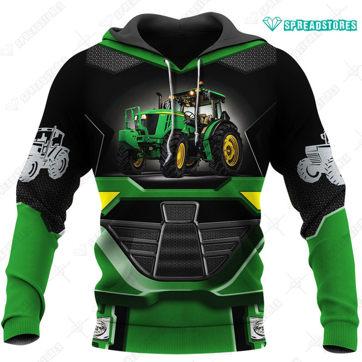 Spread stores  I Am A Farmer Tractor 1402 Hoodie Over Print Plus Size
