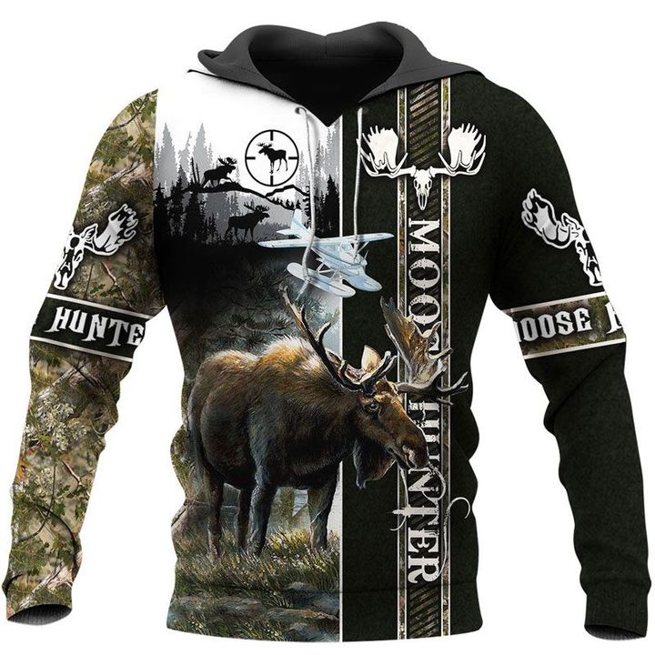 Spread Stores Moose Hunter 3d Hoodie Plus Size