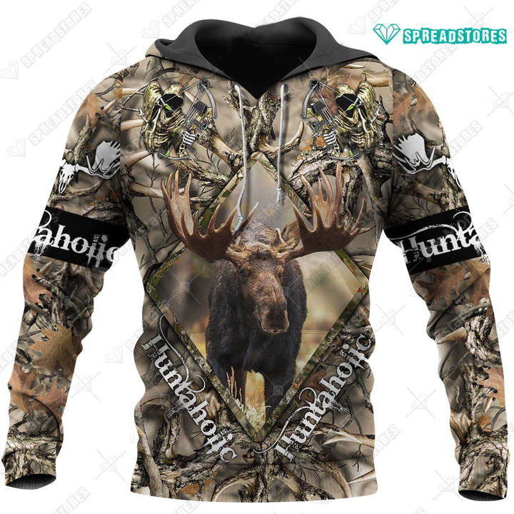 Spread Stores Moose All 3D 0712 Hoodie Plus Size