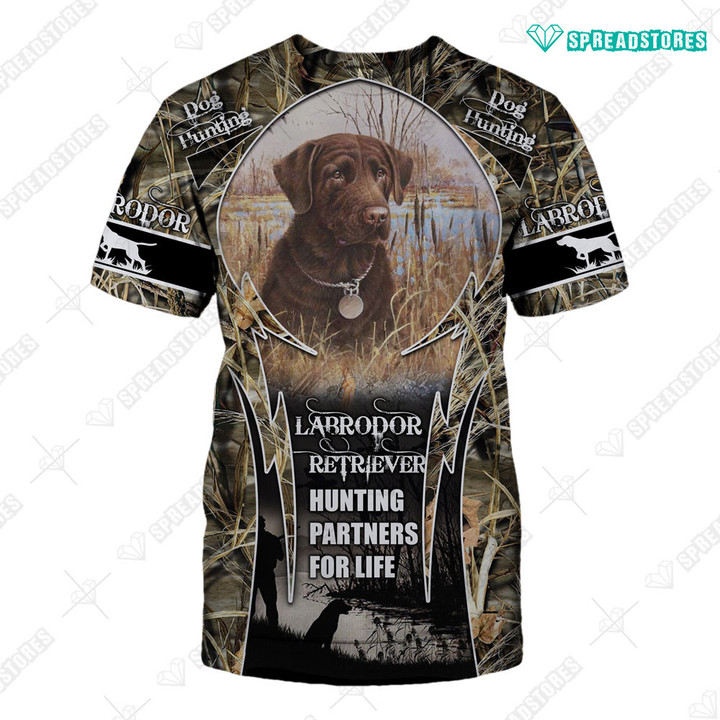 Spread Stores Labrador Hunting Dog 0701 Hoodie Over Print Plus Size
