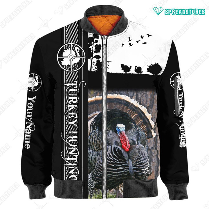 Spread stores  Turkey Hunting2 Name 2802 Hoodie Over Print Plus Size