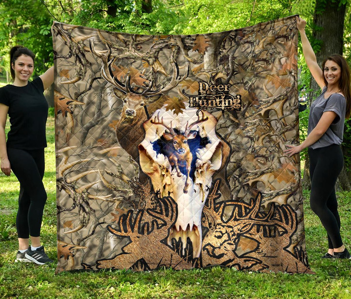 Spread Stores 3D Deer  For Hunters Quilt All Over Print Plus Size
