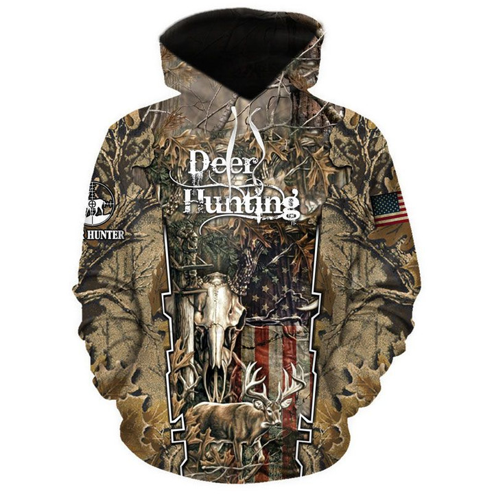Spread Store Deer Hunting US Flag Shirt 0710, Hoodie, Plus Size