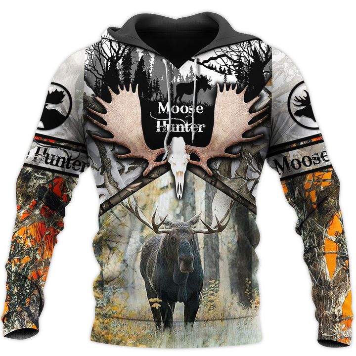 Spread Stores Moose Hunting Camo 3D 3 2209 Hoodie All Over Plus Size