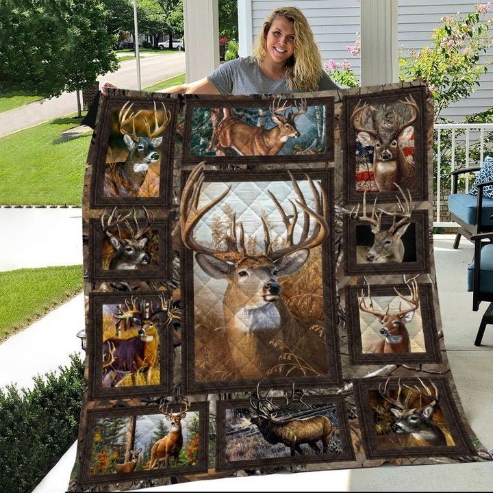 Spread stores MP2612 Deer The Deer In Forest 2603 Quilt Blanket All Over Printed