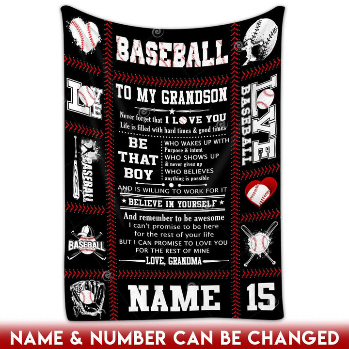 Custom Sign Personalized Blankets Baseball Gifts For Boys