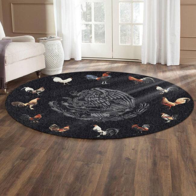 Estilo Mexicano Premium Round Rug Floor Mat Carpet, Rug For Living Room, For Bedroom