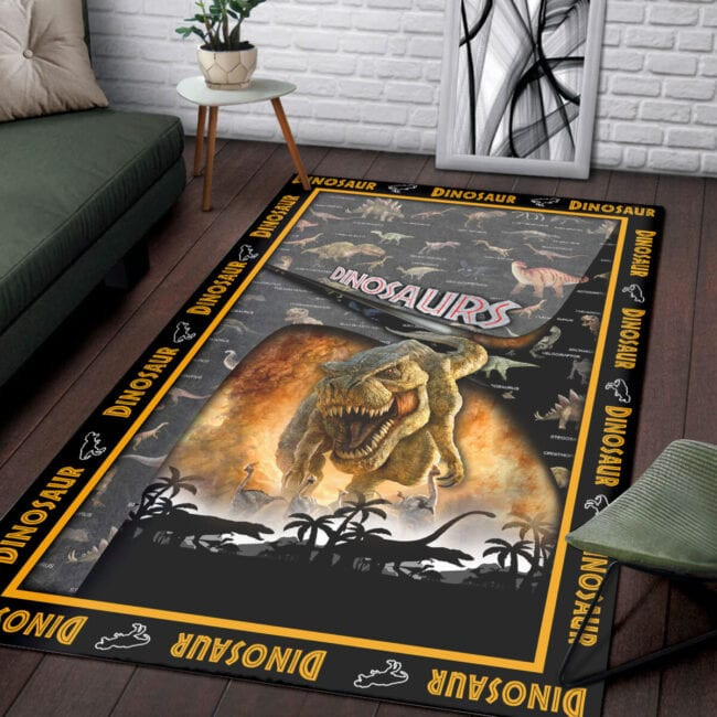 Dinosaur Lover Rectangle Rug, Floor Mat Carpet, Rug For Living Room, For Bedroom