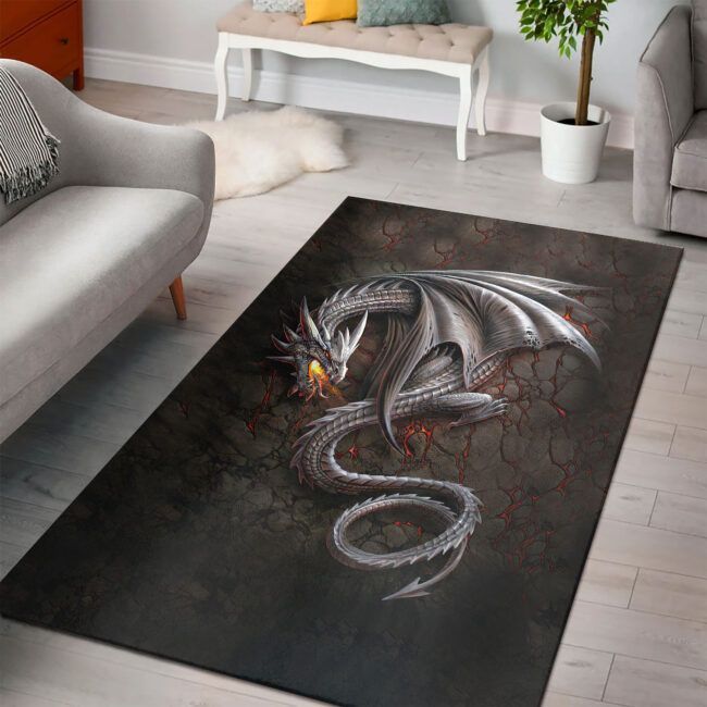 Dragon Lover Rectangle Rug Floor Mat Carpet, Rug For Living Room, For Bedroom