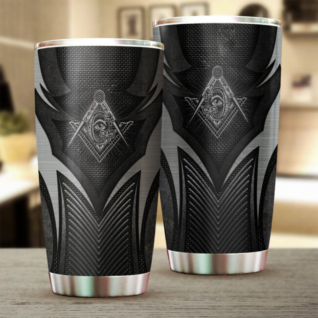 Freemason Stainless Steel Tumbler, Insulated Tumbler, Custom Travel Tumbler, Tumbler Coffee Mug, Insulated Coffee Cup