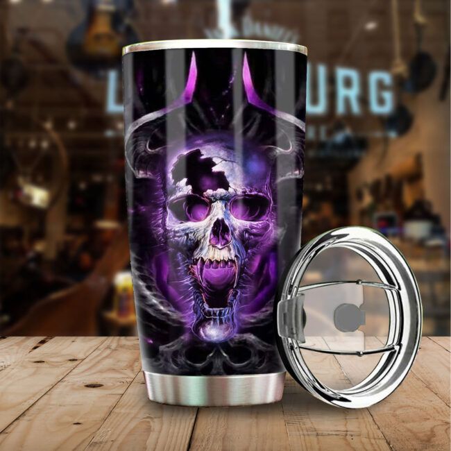 Skull Lover Stainless Steel Tumbler, Insulated Tumbler, Custom Travel Tumbler, Tumbler Coffee Mug, Insulated Coffee Cup