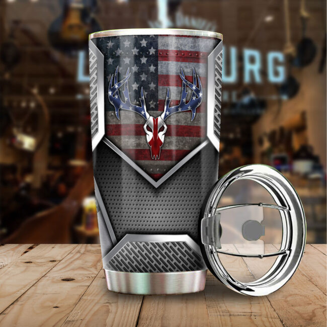 Deer Hunting Stainless Steel Tumbler, Insulated Tumbler, Custom Travel Tumbler, Tumbler Coffee Mug, Insulated Coffee Cup