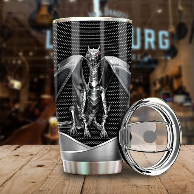 Dragon Stainless Steel Tumbler, Insulated Tumbler, Custom Travel Tumbler, Tumbler Coffee Mug, Insulated Coffee Cup