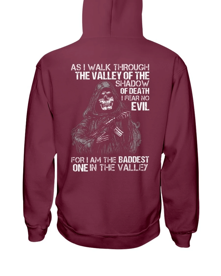 As I Walk Through The Valley Of The Shadow Of Death I Fear No Evil For I Am The Baddest Veteran Hoodie, Veteran Sweatshirts - spreadstores