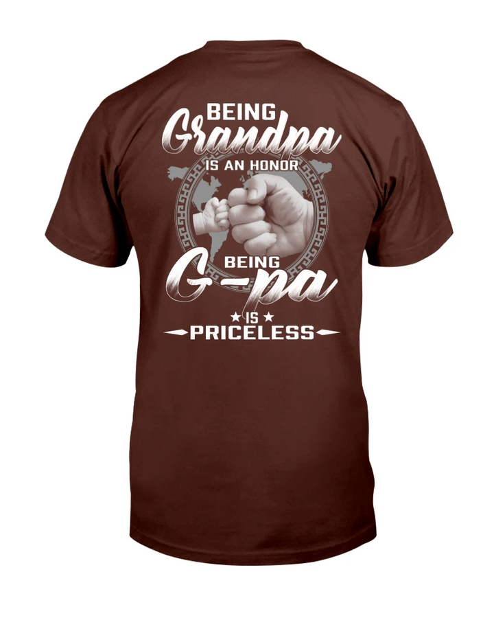 Being Grandpa Is An Honor Being G-pa Is Priceless T-Shirt - spreadstores