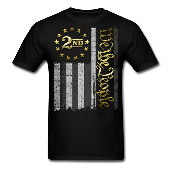 4th Of July Shirt, 2nd Amendment Shirt, 2nd We The People Defend Gold Flag T-Shirt KM2906 - spreadstores