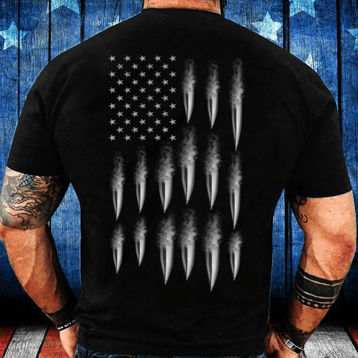 American Bullet Flag T-Shirt - spreadstores