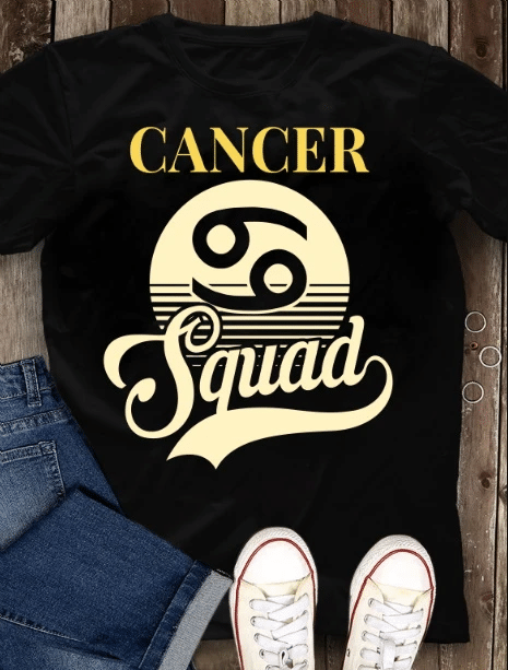 Cancer Unisex Shirt, Birthday Gift Ideas, Cancer Squad Sun Retro T-Shirt - spreadstores