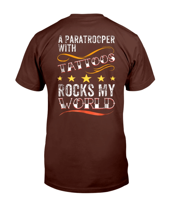 A Paratrooper With Tattoos Rocks My World T-Shirt - spreadstores