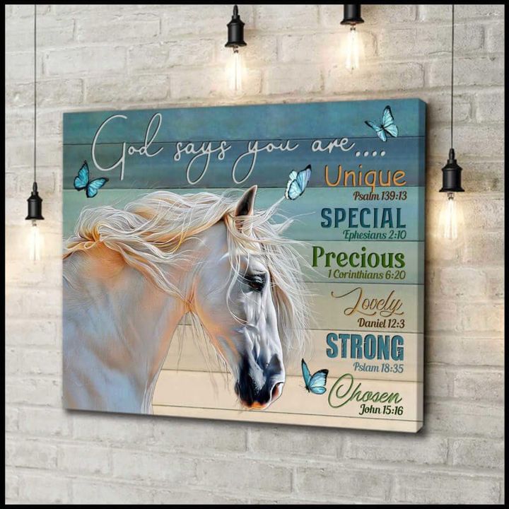 Beautiful Horse Canvas God Says You Are Wall Art Decor Canvas - spreadstores