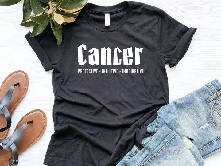Cancer T-Shirt, Cancer Birth Sign, Zodiac Cancer Zodiac Birthday Shirt, Birthday Gift V2 Unisex T-Shirt - spreadstores