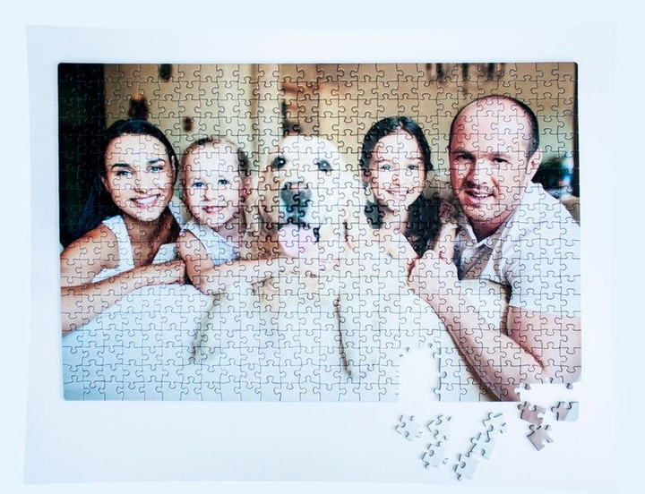 Custom Photo Puzzle, Personalized Photo Jigsaw, Engagement Gift, Anniversary Gift, Wedding Gift Puzzle - spreadstores