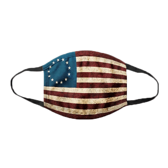 American Flag - Betsy Ross Flag Face Cover - spreadstores