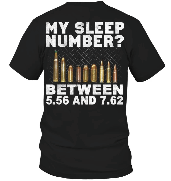 Dad Shirt, Gun T-Shirt, My Sleep Number Guns T-Shirt KM1406 - spreadstores