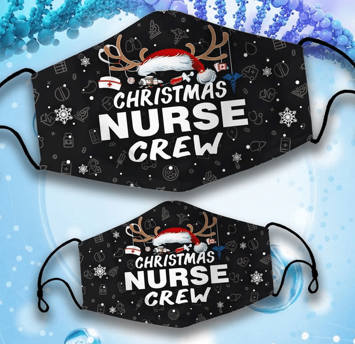 Christmas Nurse Crew Polyblend Face Cover - spreadstores