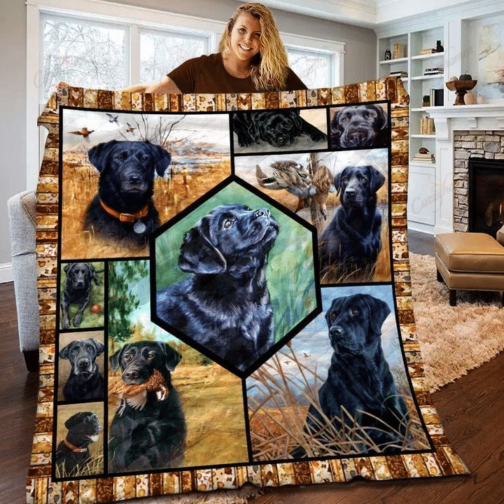 Dog Quilt Blanket, Labrador 3D Blanket, Gifts For Dog Lover Quilt Blanket - Spreadstores