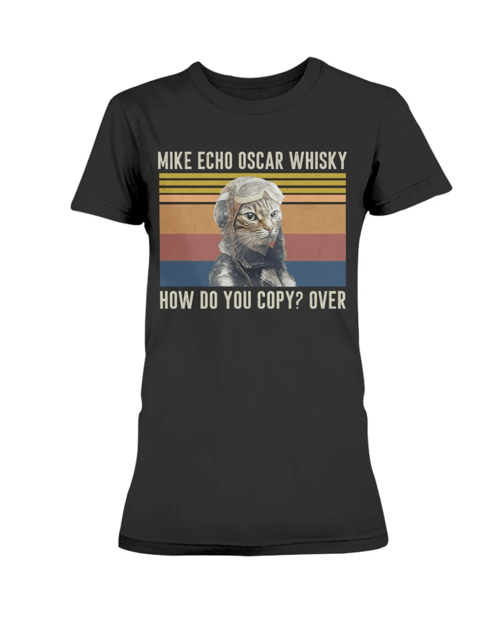 Female T-Shirt, Mike Echo Oska Whisky How Do You Copy? Over T-shirt Ladies T-Shirt - Spreadstores