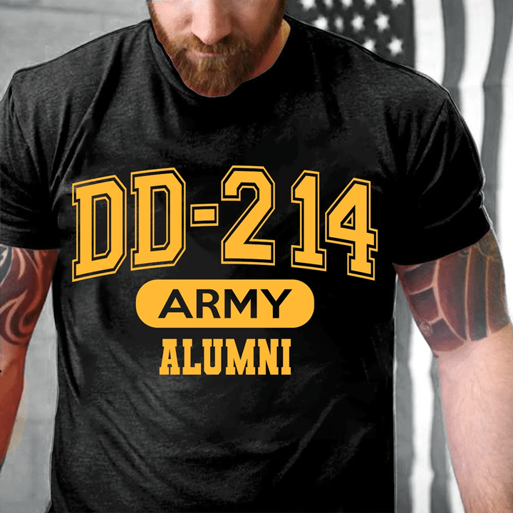 DD-214 Army Alumni, US Army Veterans T-Shirt - Spreadstores