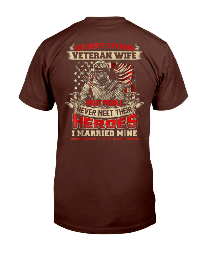 Desert Storm Combat Veteran Wife T-Shirt - Spreadstores