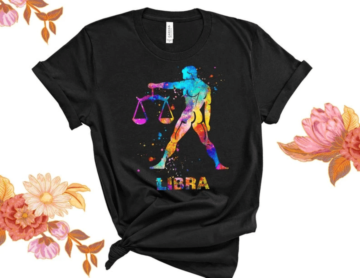 Funny Libra Shirt, Libra Zodiac Sign, Libra Birthday Shirt, Birthday Gift For Her V3 Unisex T-Shirt - Spreadstores