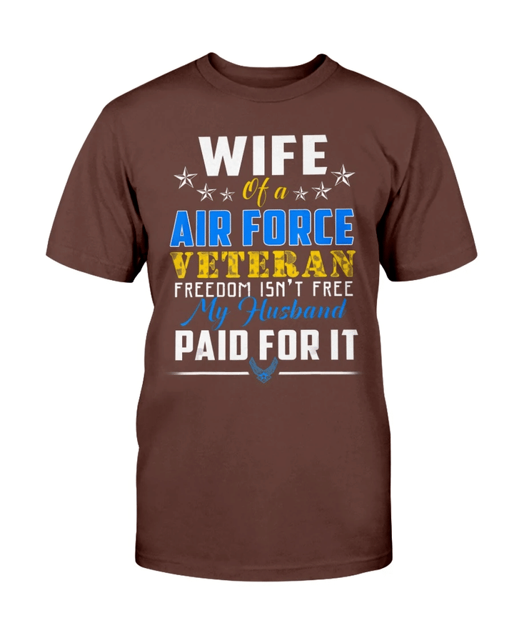 Female Veterans - Proud US Air Force Tee- Wife Of A Air Force Veteran T-Shirt - Spreadstores