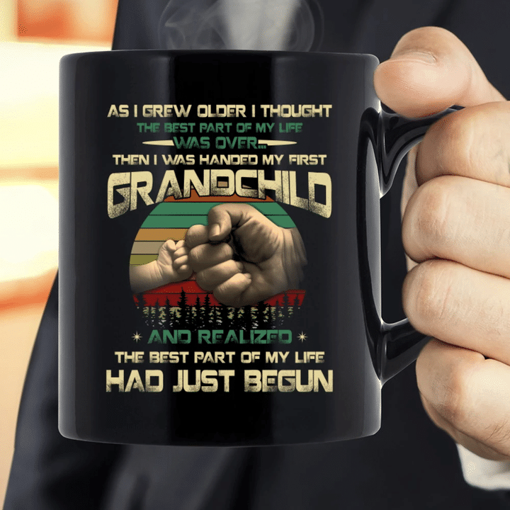 Father's Day Gift, Gift For Grandpa, Grandchild - The Best Part Of My Life Had Just Begun Mug - Spreadstores