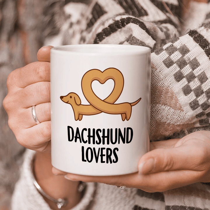 Dog Mugs, Dachshund Dog Mugs, Gifts For Dog Lover, Dachshund Lovers Mug - Spreadstores